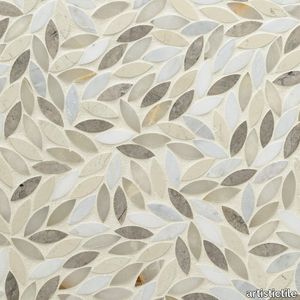 Foliage Grande Linen Waterjet Mosaic