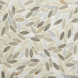 Foliage Grande Linen Waterjet Mosaic