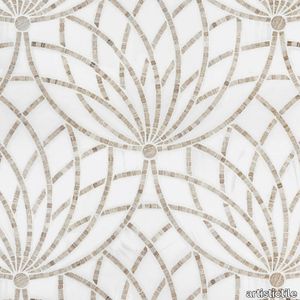 Luxor Bianco Dolomiti Mosaic