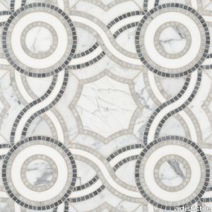 Pompeii Grey Waterjet Mosaic Polished Stone