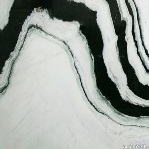 Panda White Marble Slab 3/4" Polished Stone