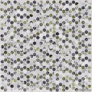 Penny Lane Azul Cielo Marble Mosaic
