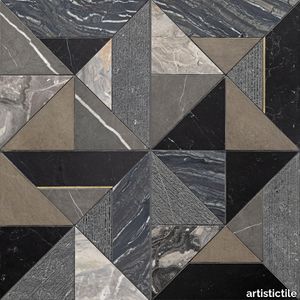 Westwind Black Marble Waterjet Mosaic