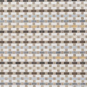 Tessuto Smoke Mosaic Mixed Finish Stone