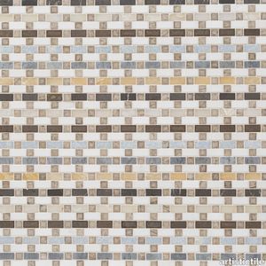 Tessuto Smoke Mosaic Mixed Finish Stone