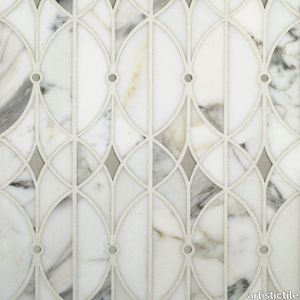 Valencia Lucido Waterjet Mosaic Mixed Finish Stone