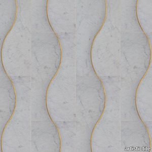 Alison Rose Zephyr Bianco Carrara Marble Dimensional Tile