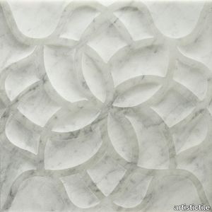 Ziva Lotus Bianco Carrara Marble Dimensional Tile