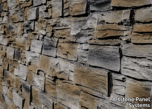 PIZARRA - Indoor/outdoor glass-fibre 3D Wall Panel with stone effect _ Artstone Panel Systems