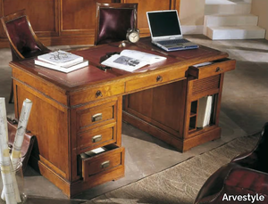 GONZAGA - Solid wood executive desk with drawers _ Arvestyle