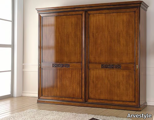 EXCLUSIVE - Wooden wardrobe with sliding doors _ Arvestyle