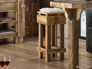 LEONE - High wooden stool _ Arvestyle