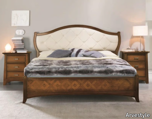 NAIMA - Double bed with upholstered headboard _ Arvestyle