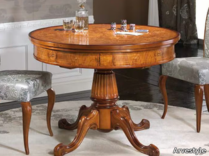 SILVIA - Round solid wood table _ Arvestyle