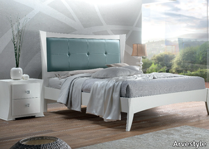 VELA - Double bed with upholstered headboard _ Arvestyle