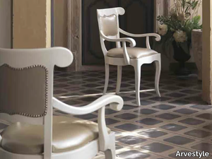 FENICE - Solid wood chair with armrests _ Arvestyle