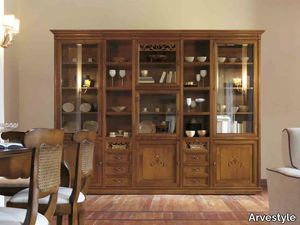 FENICE - Solid wood bookcase with drawers _ Arvestyle
