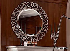 FENICE - Wall-mounted framed mirror _ Arvestyle