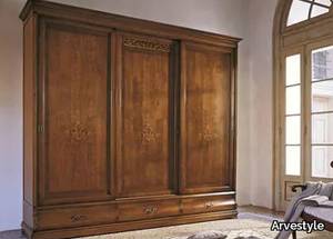 FENICE - Solid wood wardrobe with sliding doors _ Arvestyle