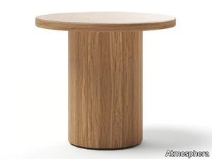 FRISBEE - Round teak garden side table _ Atmosphera