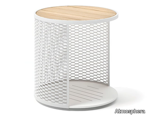 SWITCH - Round aluminium garden side table _ Atmosphera