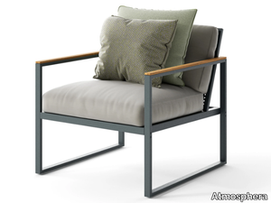 QUBIK - Sled base armchair with armrests _ Atmosphera