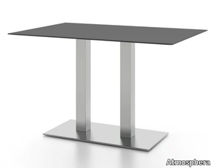 TREND D - Brushed steel table base _ Atmosphera