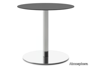 TREND T - Brushed steel table base _ Atmosphera