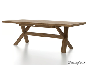 TYPHOON - Rectangular teak garden table _ Atmosphera