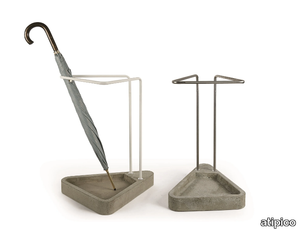 WAITING - Stainless steel and cement umbrella stand _ atipico