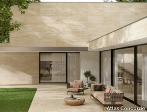 MARVEL TRAVERTINE - Porcelain stoneware outdoor floor tiles with marble effect _ Atlas Concorde