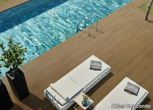 ENTICE - Porcelain stoneware outdoor floor tiles with wood effect _ Atlas Concorde