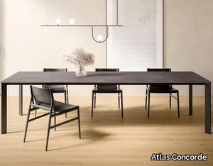 INCONTRO 75 - Rectangular porcelain stoneware table _ Atlas Concorde