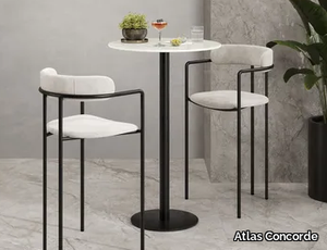 MANHATTAN 110 - Round porcelain stoneware high table _ Atlas Concorde