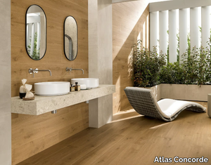 ENTICE - Indoor/outdoor porcelain stoneware wall/floor tiles with wood effect _ Atlas Concorde