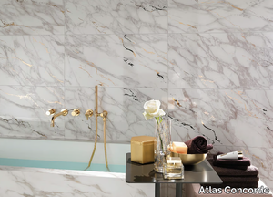 MARVEL EDGE - White-paste wall tiles with marble effect _ Atlas Concorde