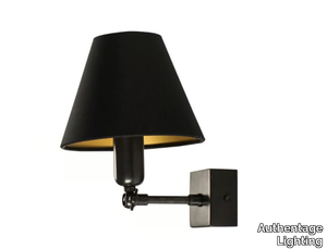 FISTON CAPUCHE ON SQUARE BASE WALL - Brass wall lamp _ Authentage Lighting