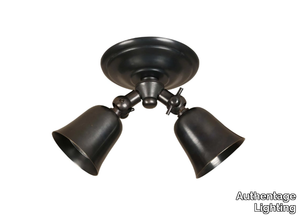 FLEURE TWIN ROSAS WITH SPRINGS - Adjustable LED brass spotlight _ Authentage Lighting