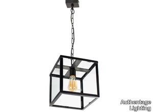 VITRINE LANTERN 1L - LED brass pendant lamp _ Authentage Lighting