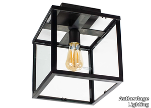 VITRINE LANTERN CEILING - LED brass ceiling lamp _ Authentage Lighting