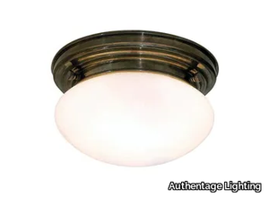 BAINWAT - Brass and glass ceiling lamp _ Authentage Lighting