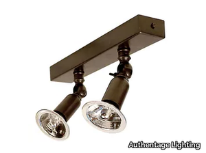 FISTON ON PROFILE - Adjustable multiple brass spotlight _ Authentage Lighting