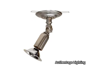 FISTON ROSAS WITH SPRINGS - Adjustable ceiling brass spotlight _ Authentage Lighting