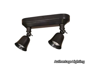 FLEURE ON ROUNDED PROFILE - Multiple adjustable LED brass spotlight _ Authentage Lighting