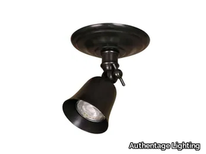 FLEURE ROSAS WITH SPRINGS - Ceiling adjustable LED brass spotlight _ Authentage Lighting