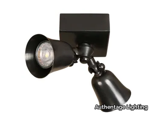FLEURE TWIN ON SQUARE BASE - Adjustable LED brass ceiling lamp _ Authentage Lighting