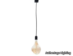 FILOU ON SQUARE BASE - Brass pendant lamp _ Authentage Lighting