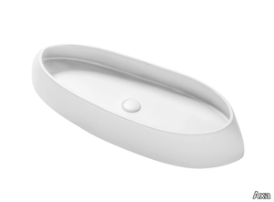 VIS - Countertop oval ceramic washbasin _ Axa