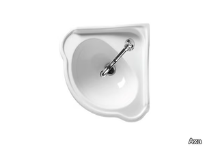 CONTEA - Wall-mounted corner ceramic washbasin _ Axa