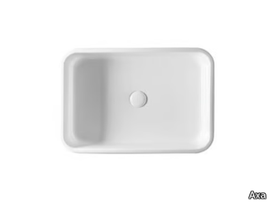 COSA - Countertop rectangular ceramic washbasin _ Axa